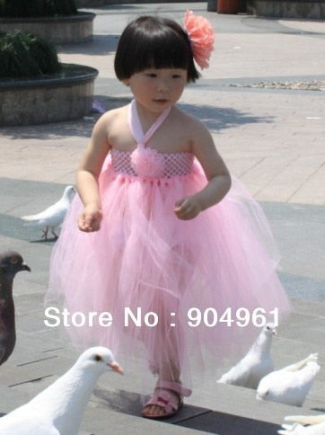 Girls pink tutu dress Birthday party dress up dress Toddler girls dance dress princess dress
