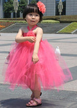 Load image into Gallery viewer, Girls pink tutu dress Birthday party dress up dress Toddler girls dance dress princess dress
