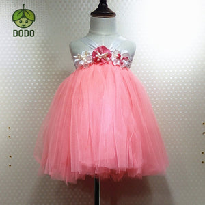 Super soft Baby Girls Tutu Dress Dance Dress Girls wedding Flower Dress Princess Dress girl Party costume Dress Birthday Dress