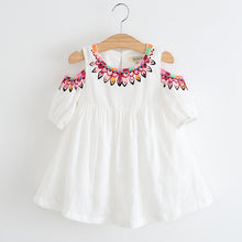 Load image into Gallery viewer, girl dress / kids dress /off-shoulders dress